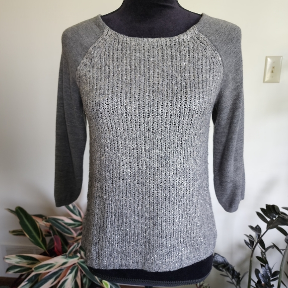 LOFT sweater, grey, small - Picture 1 of 6